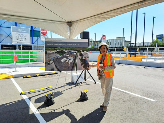 Founder and CEO Emmie Leung at the Opening of the Central Surrey Recycling and Waste Centre