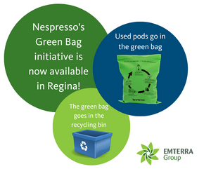 Emterra Partners with Nespresso to Bring Green Bag Solution to Regina